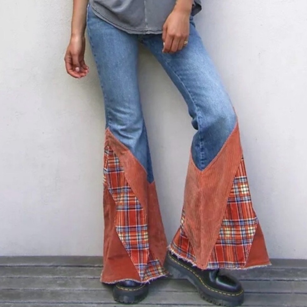 Free people flashback flared Mix Print contrast - Picture 2 of 5